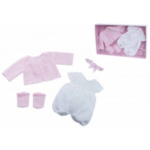 VESTIDO PARA BEBÉ REBORN PELELE Y REBECA DE LANA