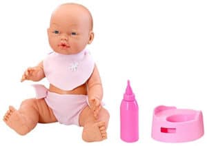 BEBE TOMA EL BIBERON Y HACE PIPI