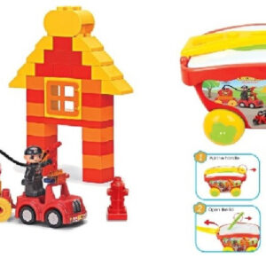 CONSTRUCCION BOMBEROS 48 PCS - CAJA ARRASTRE
