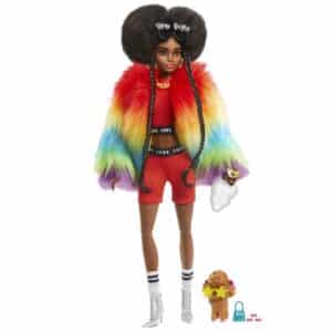 BARBIE EXTRA ARCOIRIS MUÑECA CON MASCOTA Y ACC.