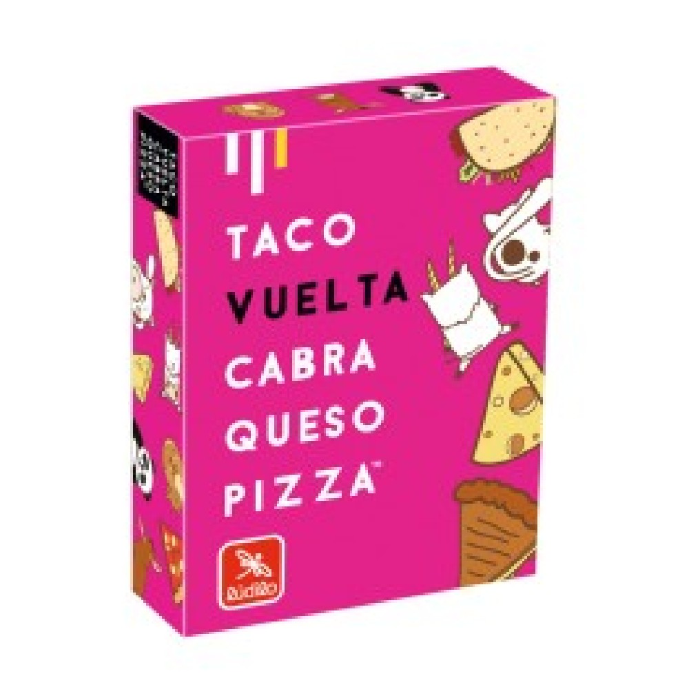 TACO, VUELTA, CABRA, QUESO, PIZZA - JUEGO DE CARTA
