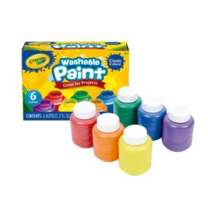 CRAYOLA 10 TÉMPERAS LAVABLES COLORES SURTIDOS