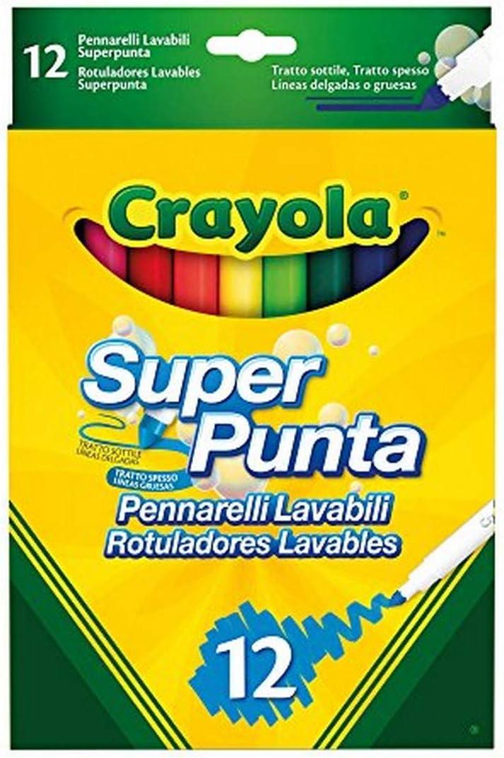 12 rotuladores súper punta super tips lavables - Imagen 2