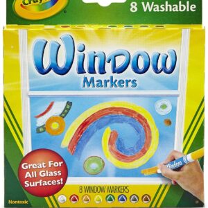 8 ROTULADORES PARA VENTANA LAVABLES