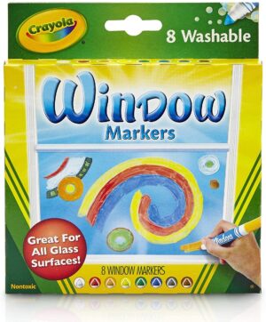 8 ROTULADORES PARA VENTANA LAVABLES