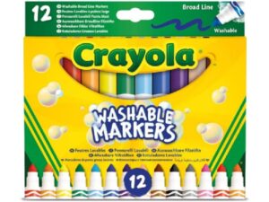 12 ROTULADORES SUPER LAVABLES MAXI PUNTA CRAYOLA