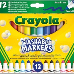 12 ROTULADORES SUPER LAVABLES MAXI PUNTA CRAYOLA
