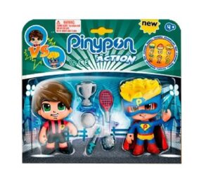 PINYPON ACTION DUO PACK SUPERHEROE Y FUTBOLISTA