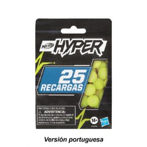 RECARGA DE 25 PROYECTILES NERF HYPER