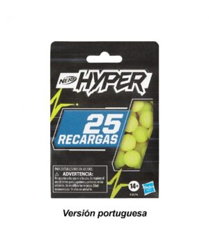 RECARGA DE 25 PROYECTILES NERF HYPER