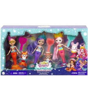 MUÑECA SIRENA ENCHANTIMALS SET 3 UNIDADES