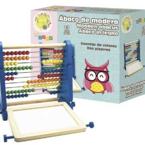 ÁBACO DE MADERA CON PIZARRA