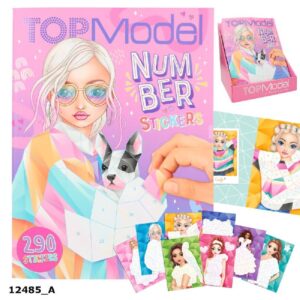 TOPMODEL LIBRO DE PEGATINAS POR NUMEROS FANTASY