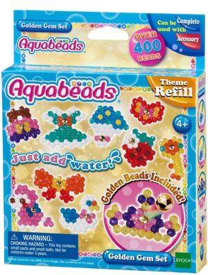 AQUABEADS - SET DE JOYAS DORADAS