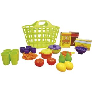 CESTA DE COMPRA CON MENAJE 41 PCS