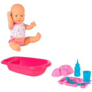 MUÑECO BABY PIPI BAÑERA + COMIDITAS