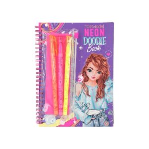 TOPModel Doodle Book neón con set de bolígrafos neón