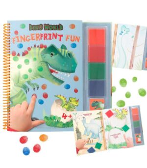 DINO WORLD PINTA CON LOS DEDOS