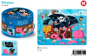 PIRATAS PUZZLE + LIBRO