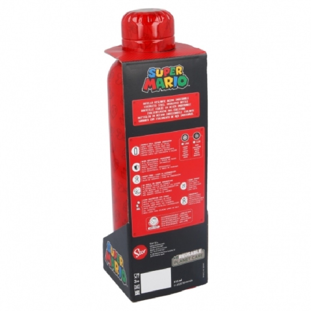 BOTELLA TERMO ACERO INOXIDABLE 515 ML | SUPER MARI - Imagen 2
