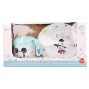 SET 3 PCS (TAZA CUENCO Y CUCHARA) COOL LIKE MICKEY