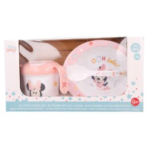 SET 3 PCS (TAZA CUENCO Y CUCHARA) COOL LIKE MINNIE