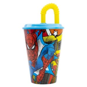 VASO CAÑA EASY 430 ML SPIDERMAN ARACHNID GRID