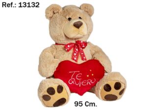 OSO MARRON CORAZON TE QUIERO 95CM.