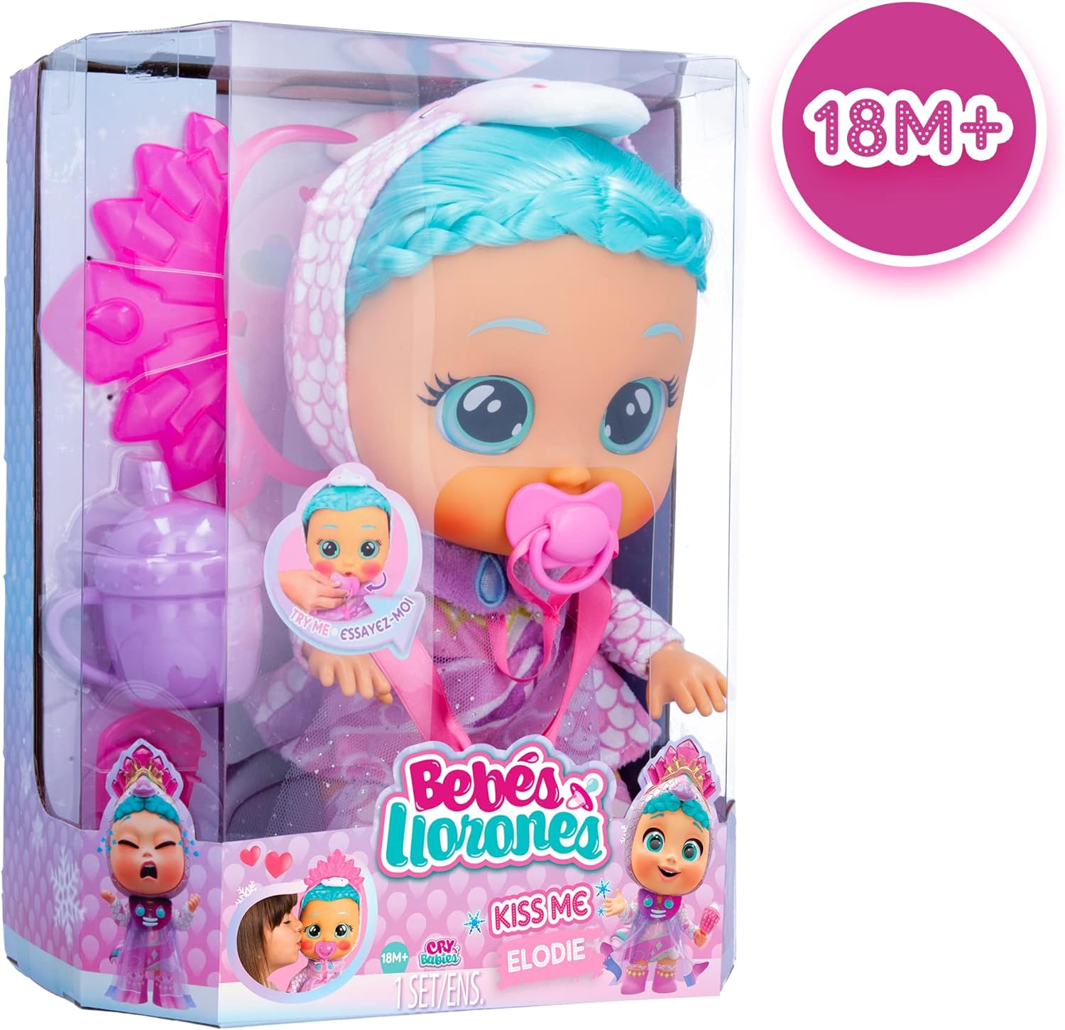 Bebés Llorones - Kiss Me Muñeca Elodie - Imagen 3