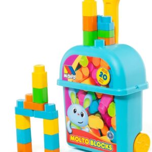 CARRITO AZUL 20 BLOQUES