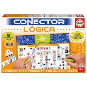Juego Conector Lógica Educativo para niños. 8 Temas con más de 240 Preguntas para desarrollar la obs