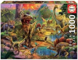 Puzzle 1000 tierra de dinosaurios