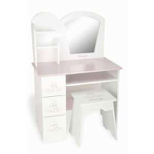 Tocador firenze 65x36x95 cm / medida taburete: 29x24x34,50 cm.