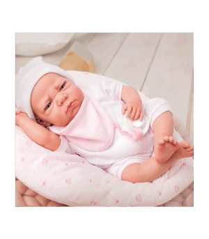 Elegance 40 cm colin rosa c/cojin (muñeco con peso).