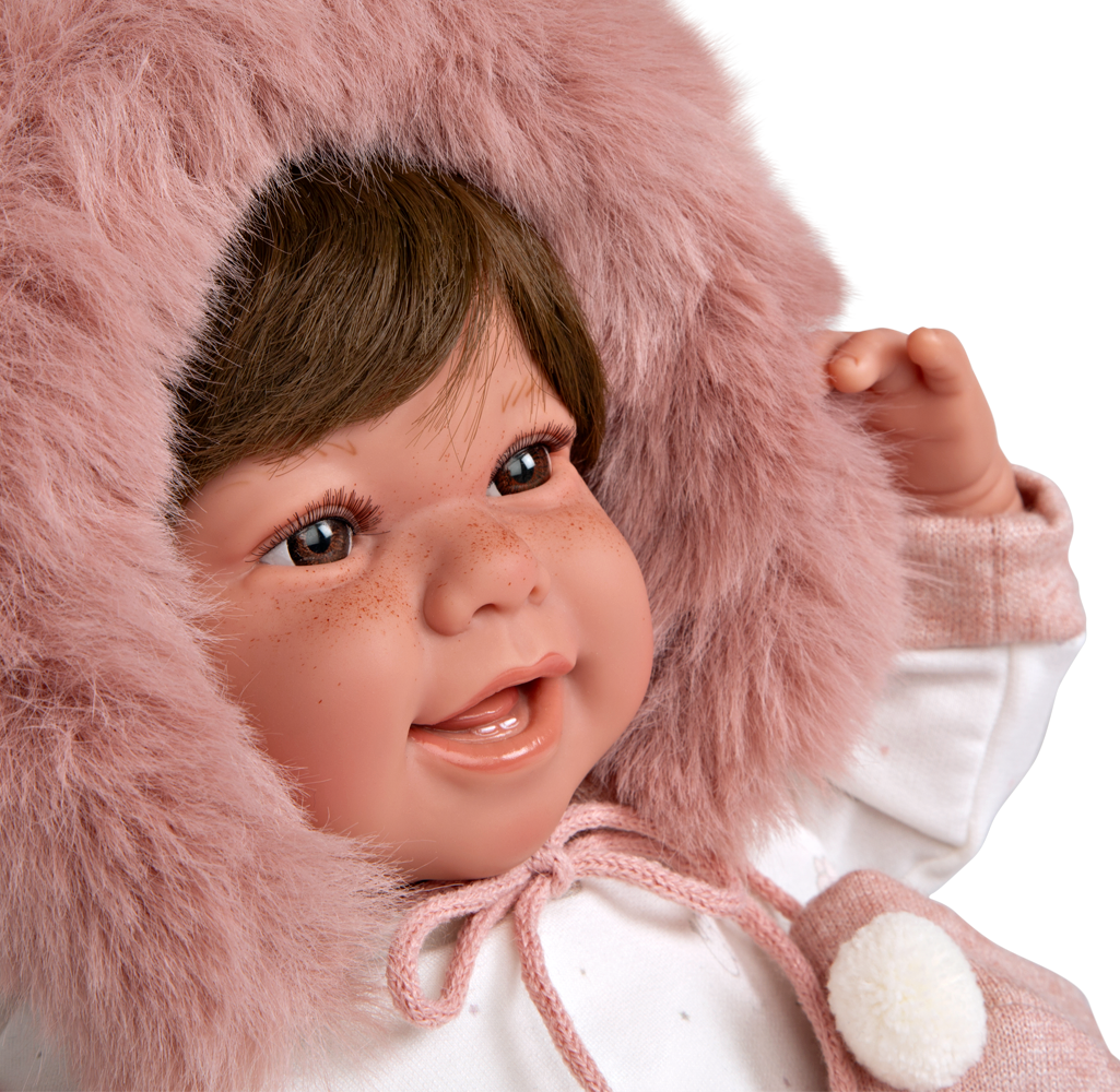 Elegance 45 cm zoe rosa c/manoplas (muñeco de peso). - Imagen 4