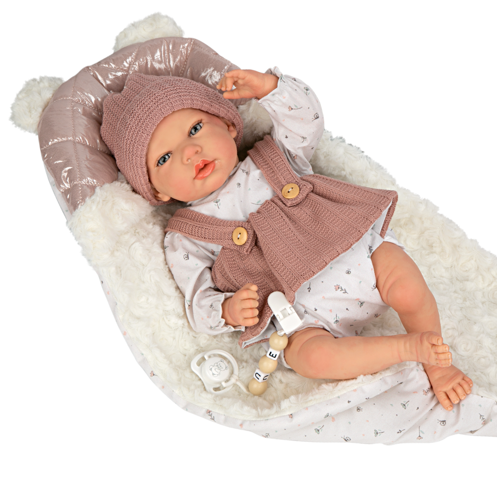 Reborn arias 40 cm sandra rosa c/manta. - Imagen 5