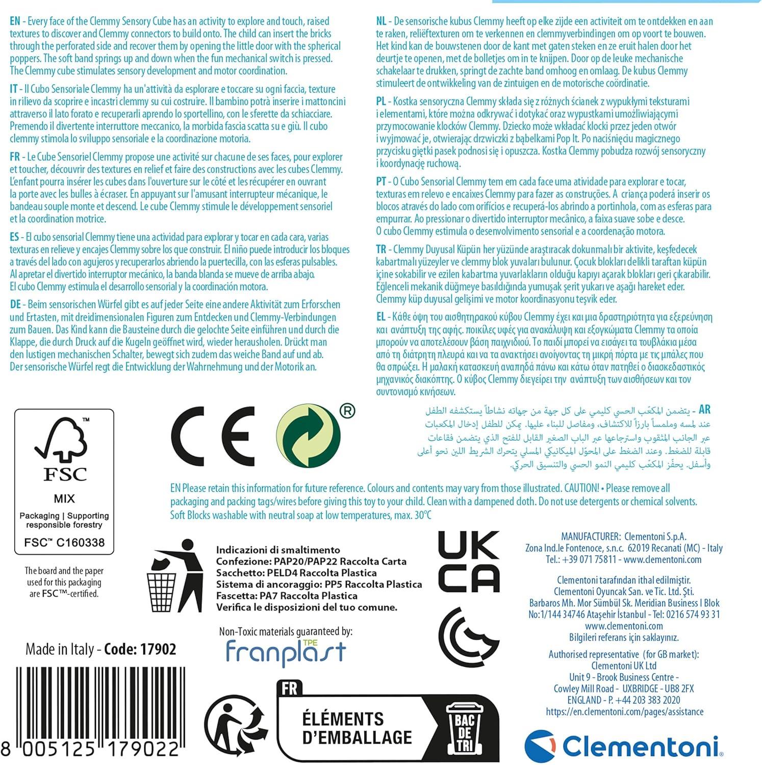 Clemmy cubo actividades sensorial - Imagen 7