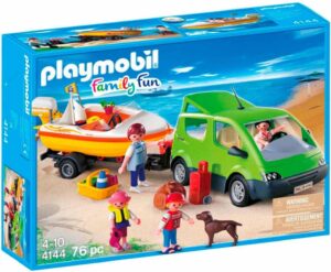 Vacaciones Coche Familiar y Lancha playmobil 4144