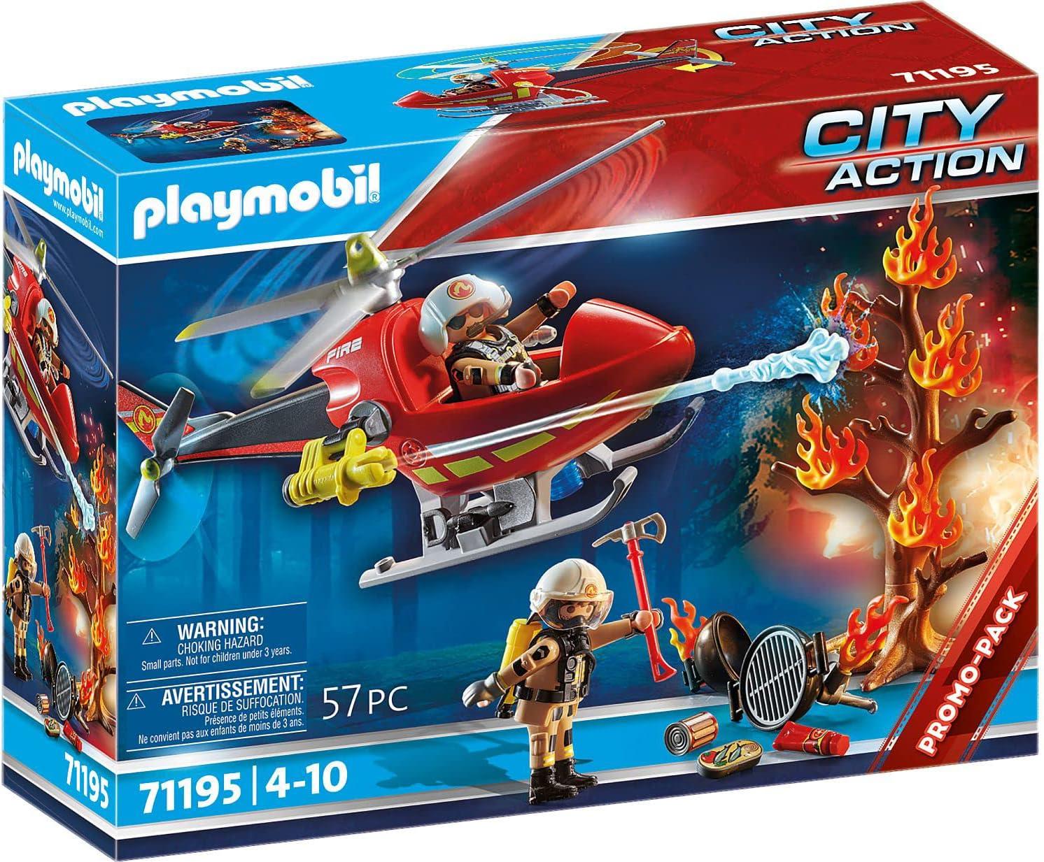 Helicóptero de bomberos playmobil 71195