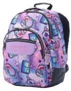 Mochila escolar Meowsical Rayol morado
