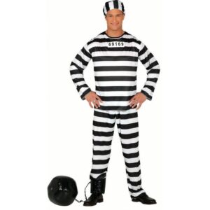 DISFRAZ PRESIDIARIO, ADULTO, 48 – 50 (M)