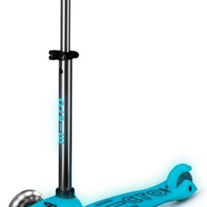 Patinete mini Micro deluxe glow led aqua 3 ruedas
