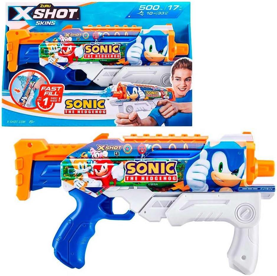 Pistola de agua X-Shot Sonic Skins Hyperload carga rápida, 35x6´5x23cm