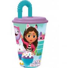 Gabby´s Dollhouse Vaso infantil con pajita
