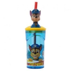 Paw Patrol Vaso infantil 3D con pajita