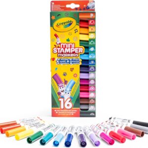 16 mini rotuladores estampadores lavables emoji