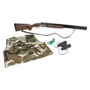 Escopeta de metal cazador con chaleco (de juguete)