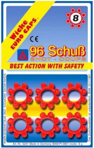 Blister 12 fulminantes 8 tiros