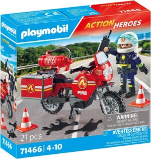 Moto de Bomberos Playmobil 71466