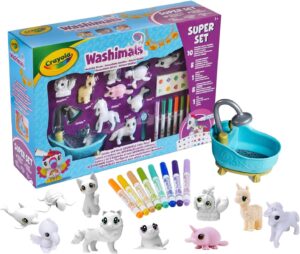 Washimals - Set 10 Mascotas con Pegatina